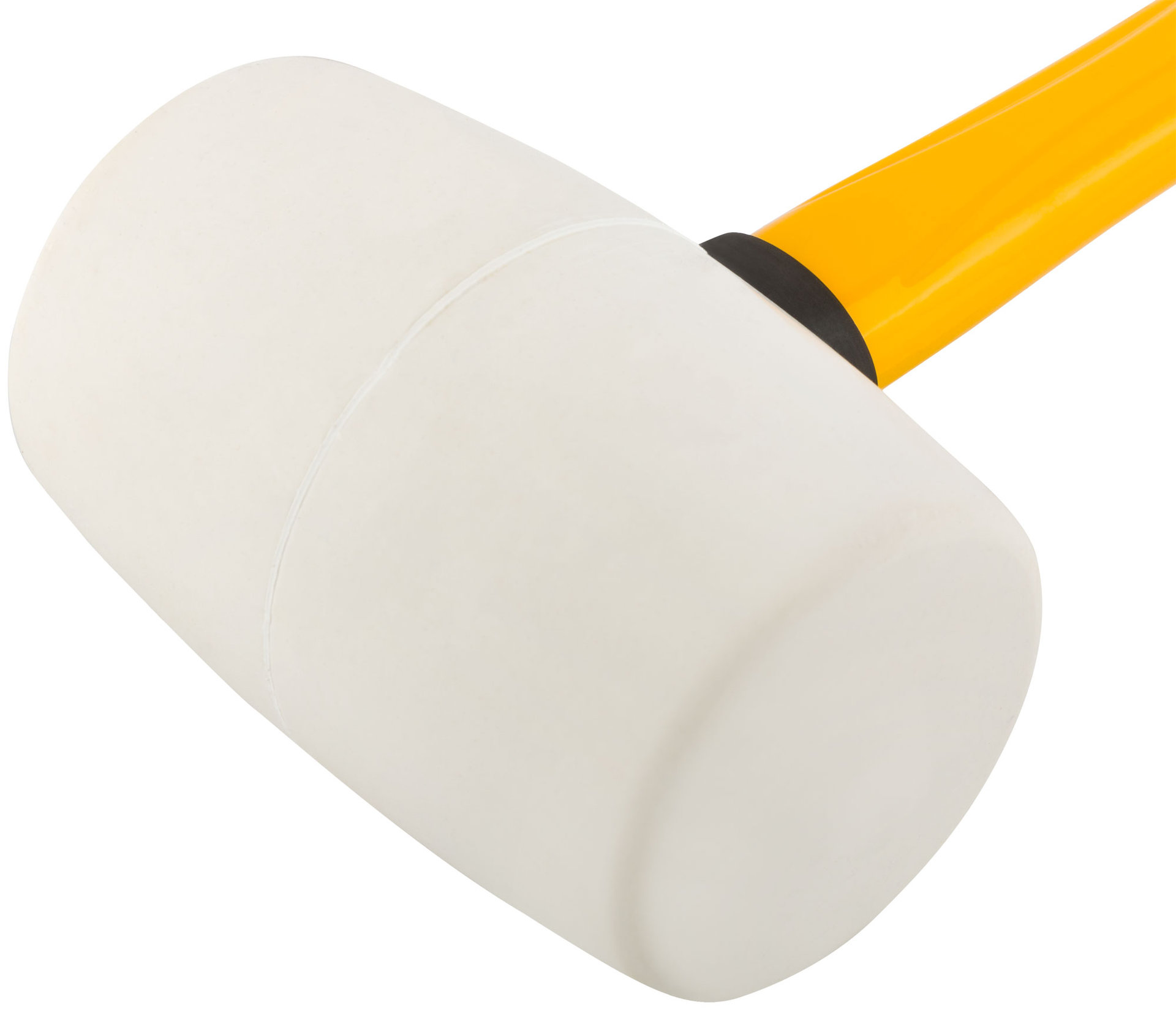 Киянка резиновая белая, фиберглассовая ручка 60 мм ( 450 гр )