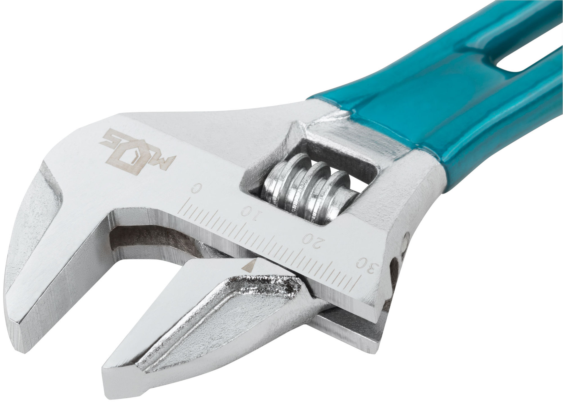 Ключ разводной с тонкими губками, пластиковая накладка на ручку, 135 мм ( 30 мм )