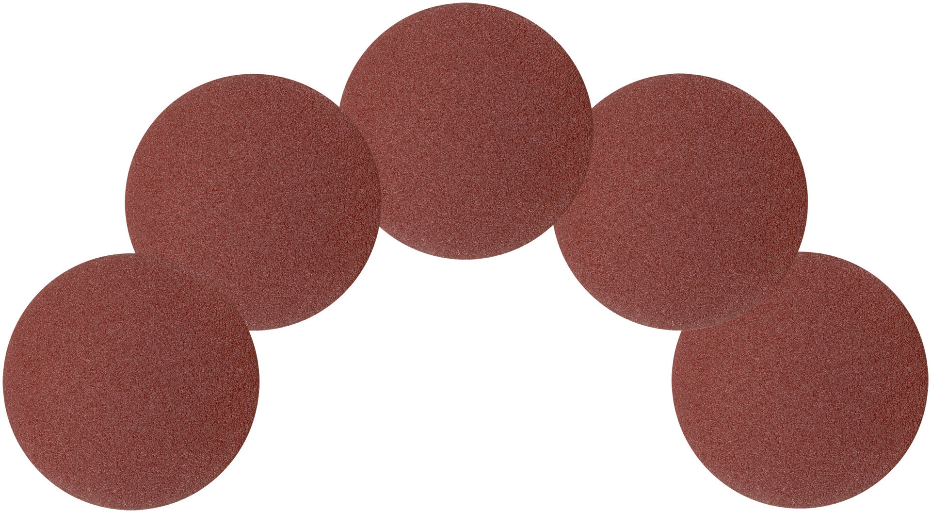 Круги шлифовальные сплошные (липучка), алюминий-оксидные, 125 мм, 5 шт. Р 60 (39773)