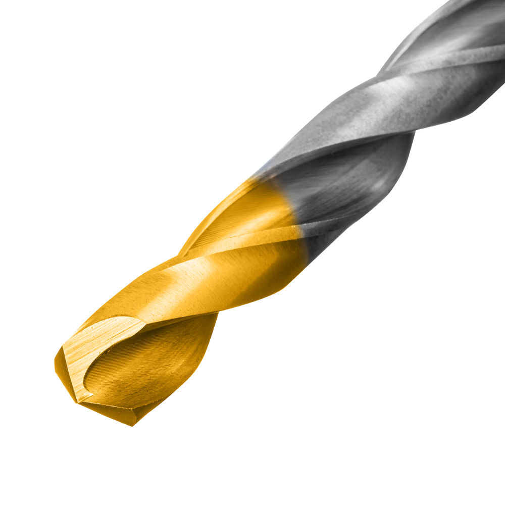 Набор сверл по металлу, 1-10 мм, Р6М5-TiN, Golden Tip, 19 шт Denzel (723003)