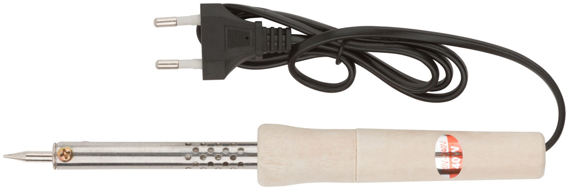 Паяльник деревянная ручка 40 Вт (60467М)