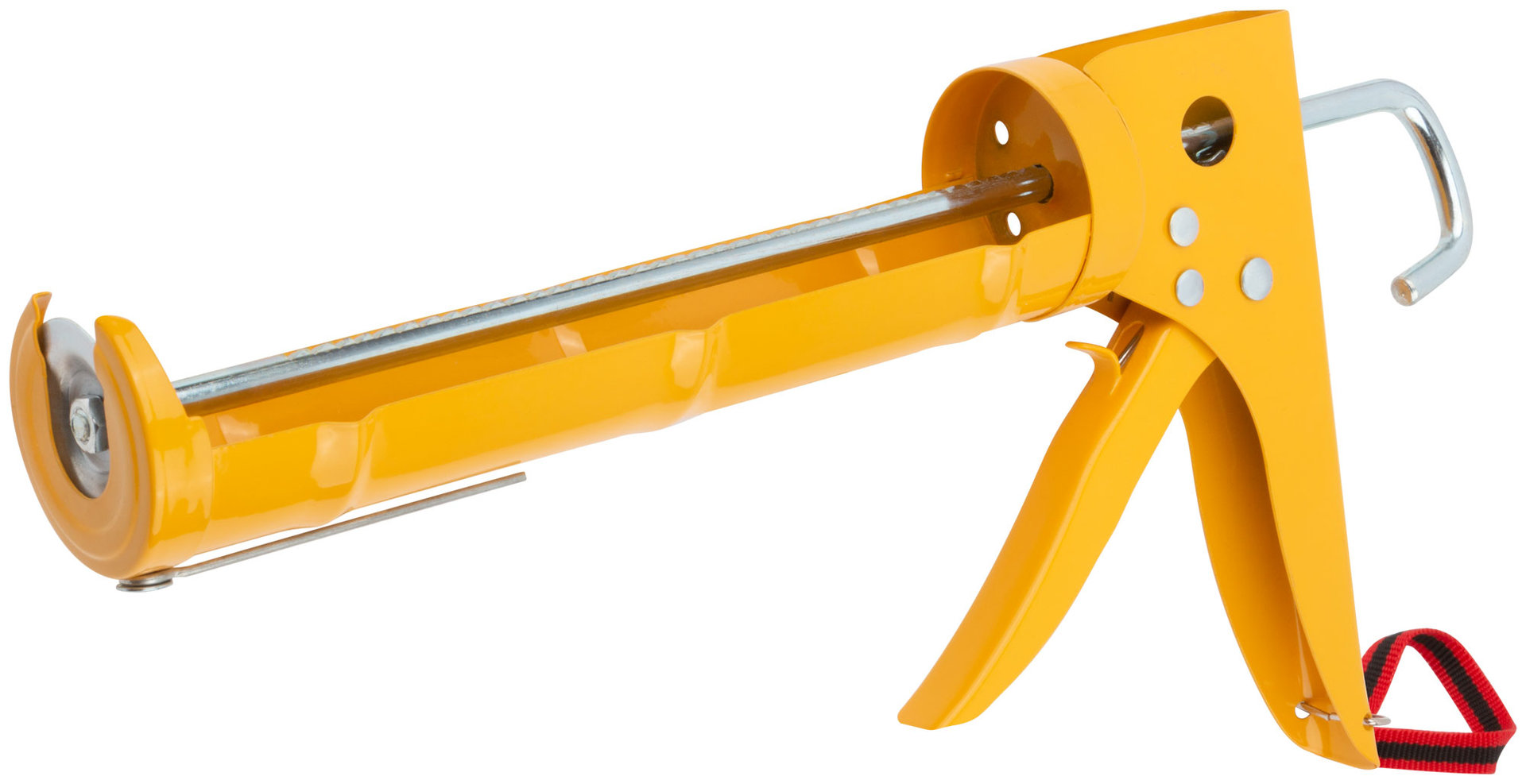 Пистолет для герметика 225 мм полукорпусной усиленный, зубчатый шток (14230)