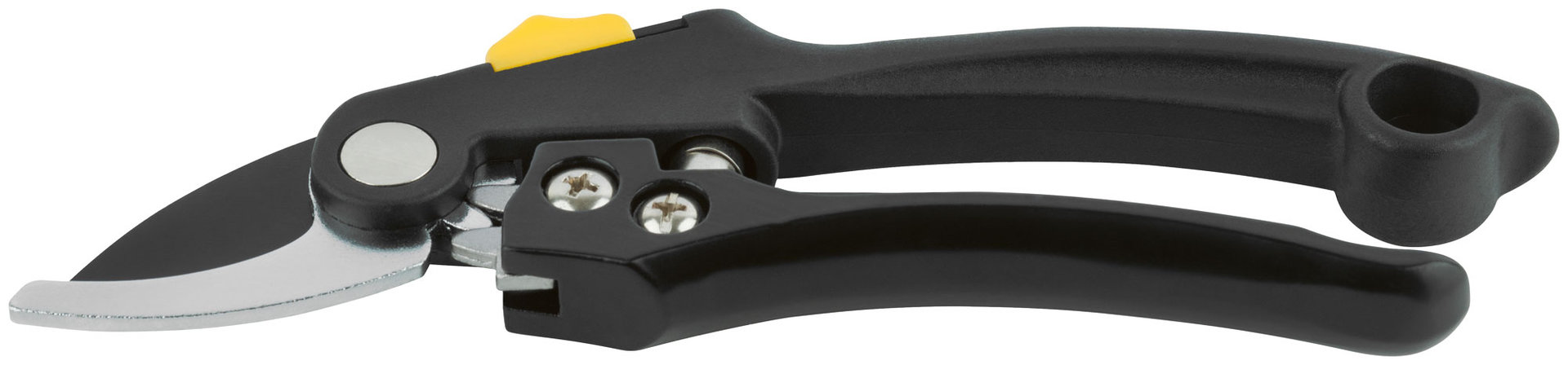 Секатор, режущие кромки внахлест, тефлон, зубчатый привод, алюминиевая и пластиковая ручки 210 мм (77092)