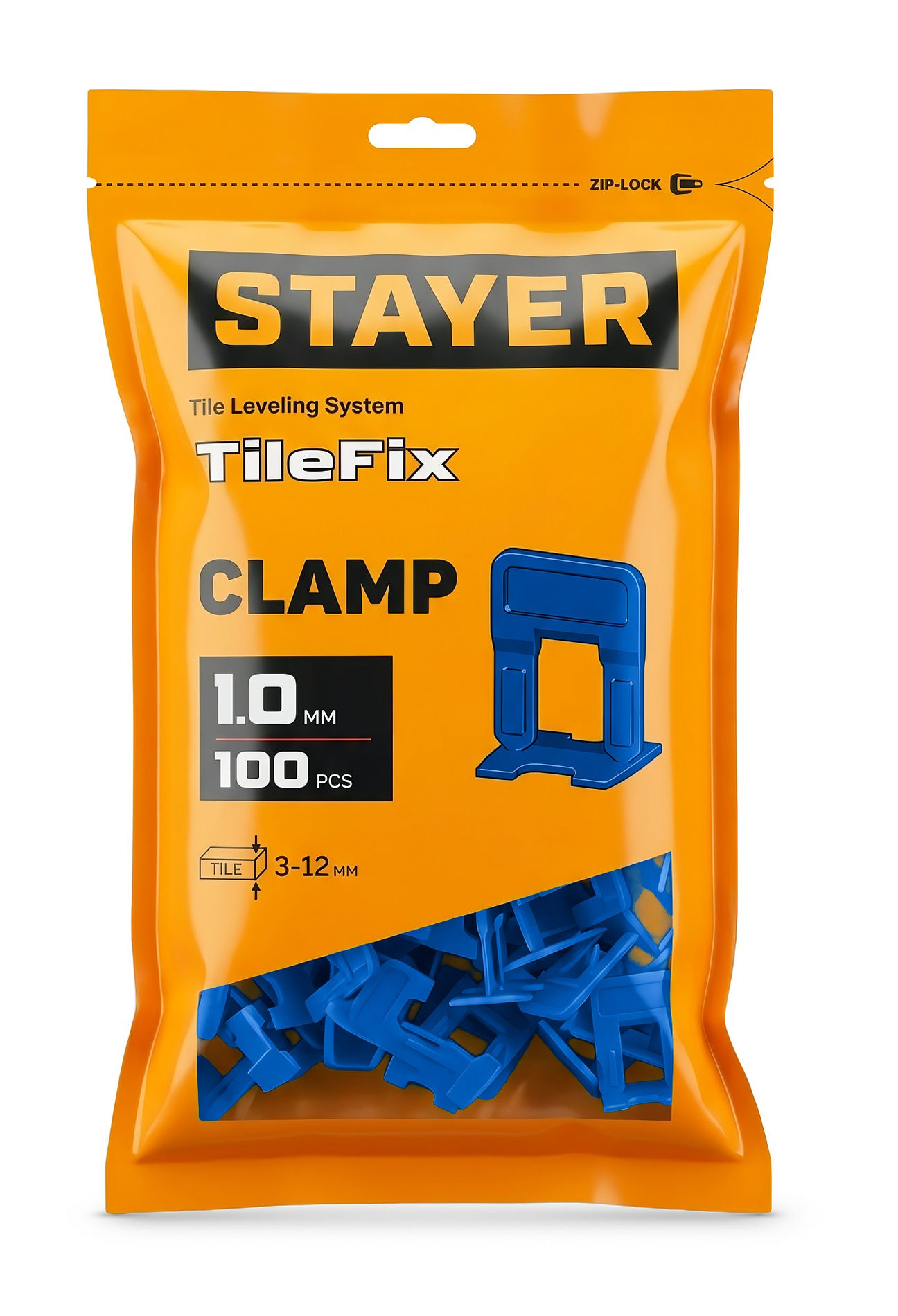 STAYER СВП TileFix, 1,0 мм, 100 шт, система выравнивания плитки ?ворота? (33845-100)