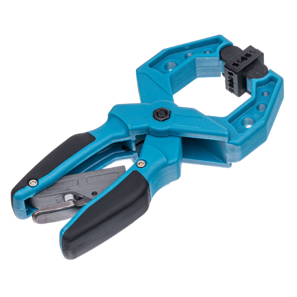 Струбцина клещеобразная 1-1/2, пластиковый корпус, храповой механизм жесткой фиксации, 38 мм Gross (20801)