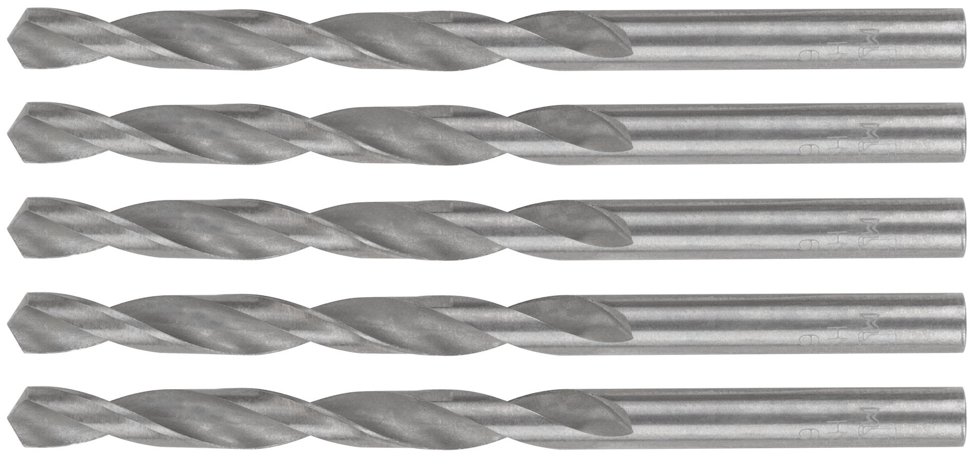 Сверла по металлу HSS, угол заточки 118°, 6,5 x 101 мм, (5 шт.) (35568М)