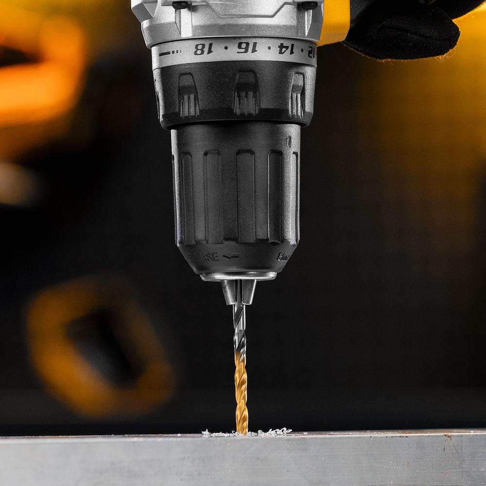 Сверло спиральное по металлу 4 x 75мм, Р6М5, Golden Tip, многогранная заточка Denzel (718272)