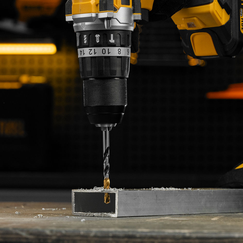 Сверло спиральное по металлу 6 x 93мм, Р6М5, Golden Tip, многогранная заточка Denzel (718278)