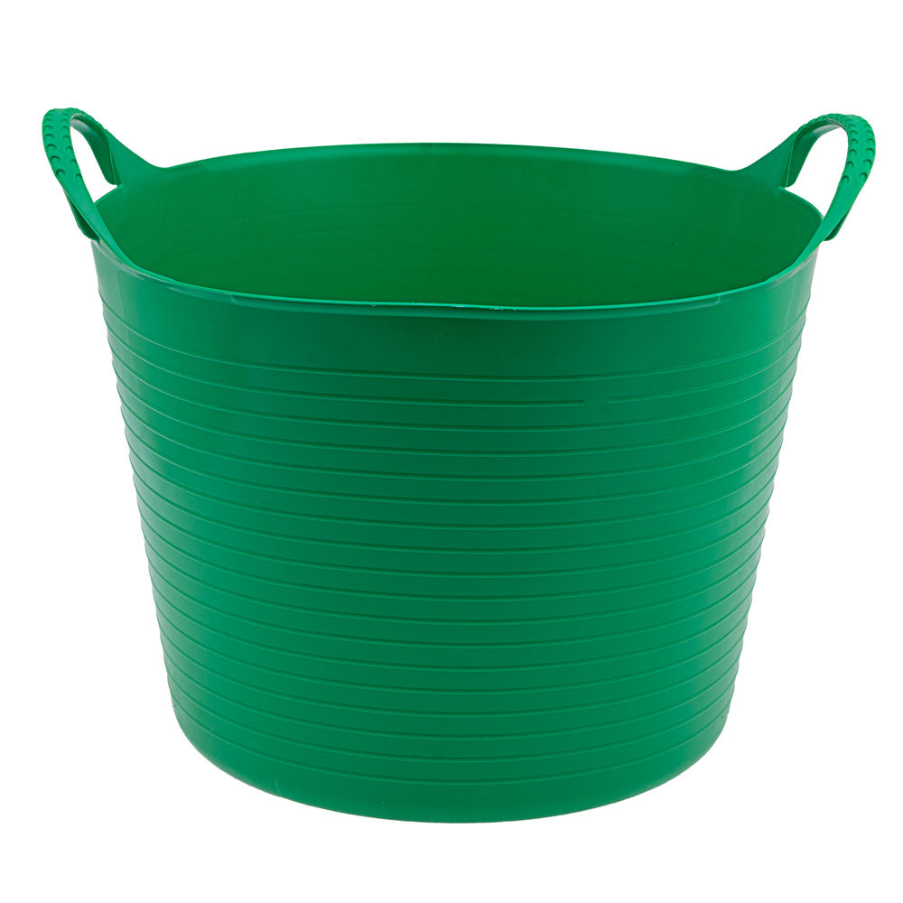 Ведро гибкое сверхпрочное, 40 л, зеленое, Сибртех (67506)