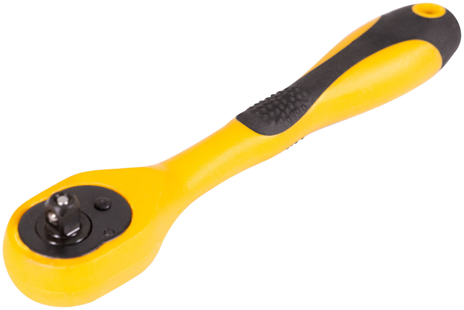 Вороток (трещотка), механизм легированная сталь 40Cr, полностью прорезиненная ручка, 1/4, 72 зубца