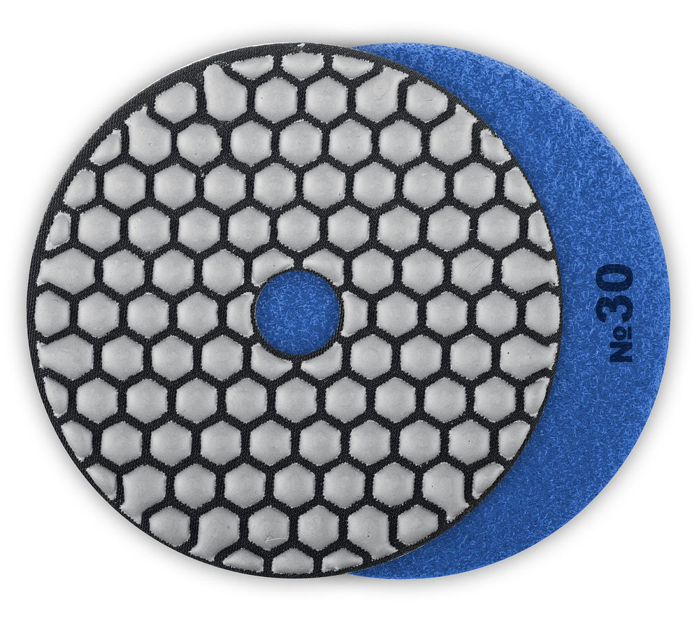 Круг алмазный гибкий шлифовальный АГШК 100 мм, №30, сухое шлифование ЗУБР Профессионал 29868-030