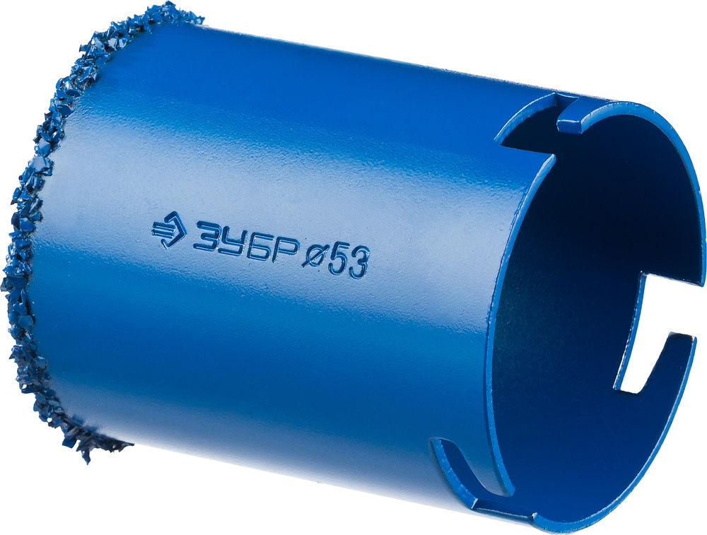 Коронка кольцевая 53 мм, L 55 мм, карбид вольфрама ЗУБР Профессионал 33350-53_z01
