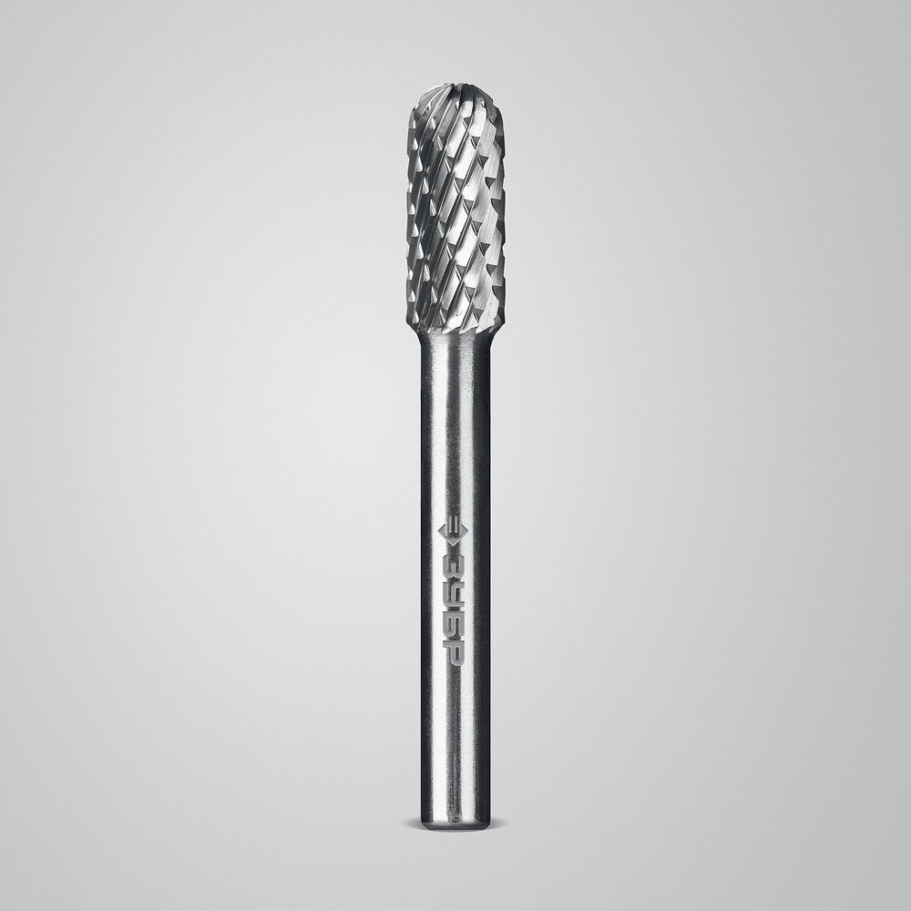 Борфреза твердосплавная 8?20 мм тип C цилиндр со сферическим концом хв-к 6 мм Профессионал ЗУБР 28802-8-20