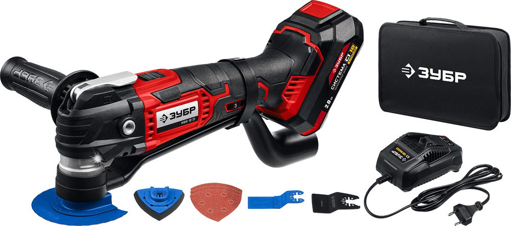 Реноватор C1-18 18 В OQIS АКБ 2 А·ч сумка набор насадок ЗУБР МФИ-18-21