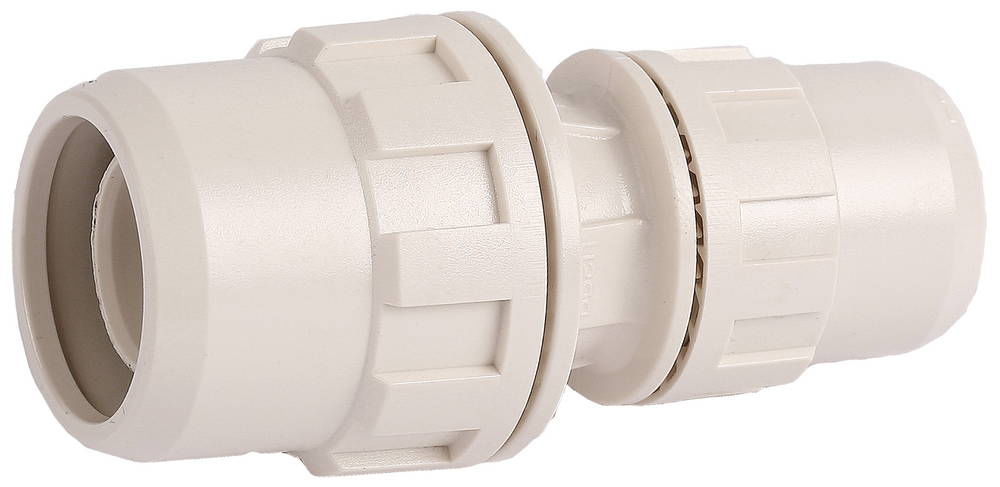 Соединитель редукционный ШиреФит штуцер с гайкой - штуцер с гайкой 20 мм - 16 мм ЗУБР 51494-20-16