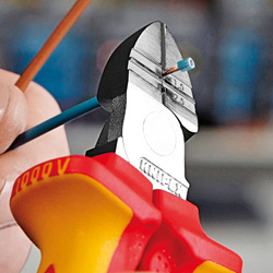 Бокорезы-стрипперы VDE, 160 мм, хром, 2-комп диэлектрические ручки (KN-1426160)