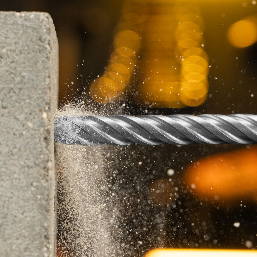 Бур по бетону, цельная крестовая пластина, 14x215 мм, SDS PLUS Denzel (705319)