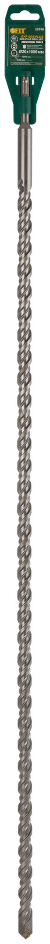 Бур по бетону SDS PLUS с двойной резьбой 20х1000 мм (32990)