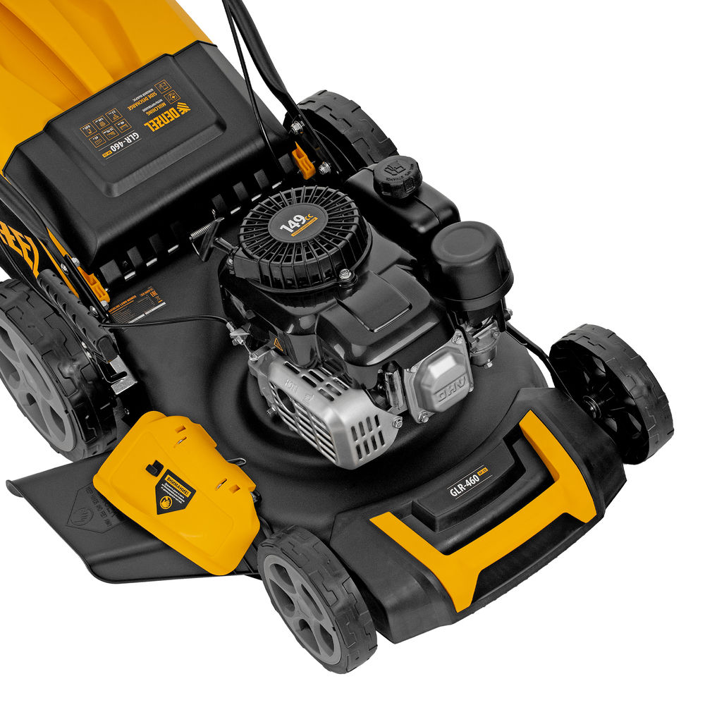 Газонокосилка бензиновая GLR-460SP-ZS, 149 см3, ширина 46 см, привод, травосборник 65 л Denzel (58824)
