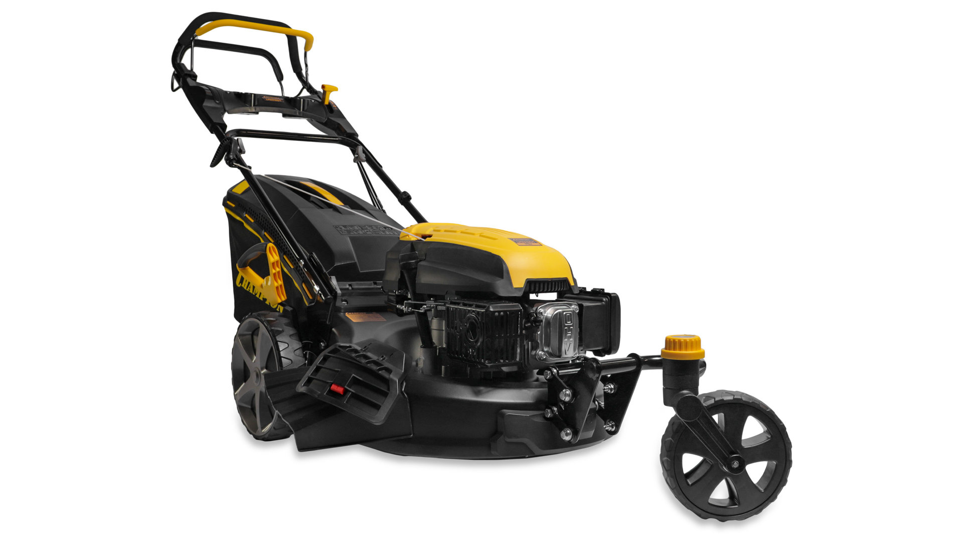 Газонокосилка CHAMPION LMZ5130/1 (3кВт привод 508мм 65л 25-75мм 1рычаг/6, 37кг4в1 3колеса1разблок) (LMZ5130/1)