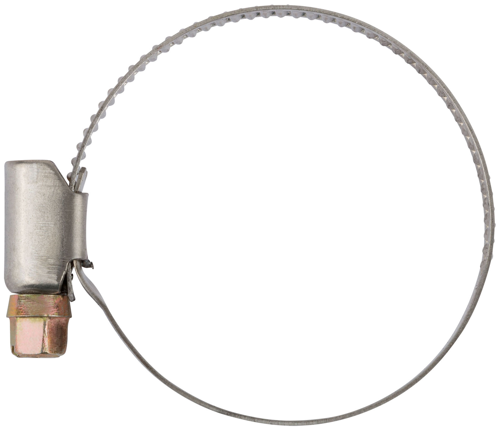 Хомут обжимной (нержавеющая сталь со сваркой) 32-50 мм (64284)