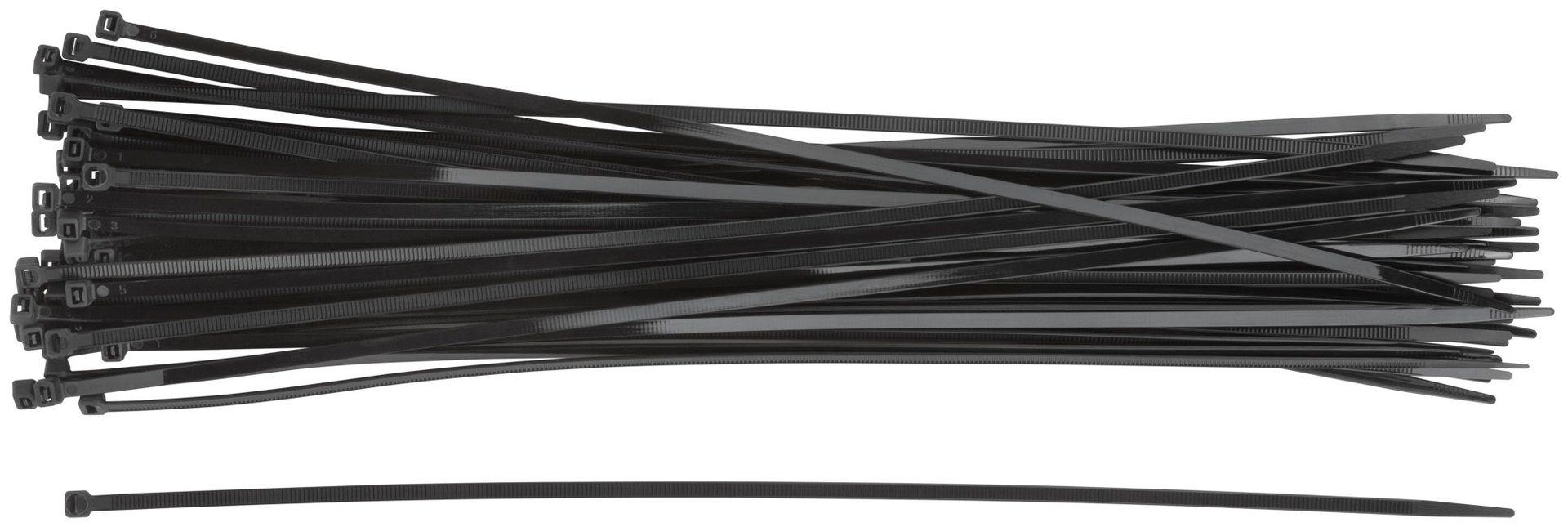 Хомуты нейлоновые, черные д/проводов 50 шт., 400x4,8 мм (60398)