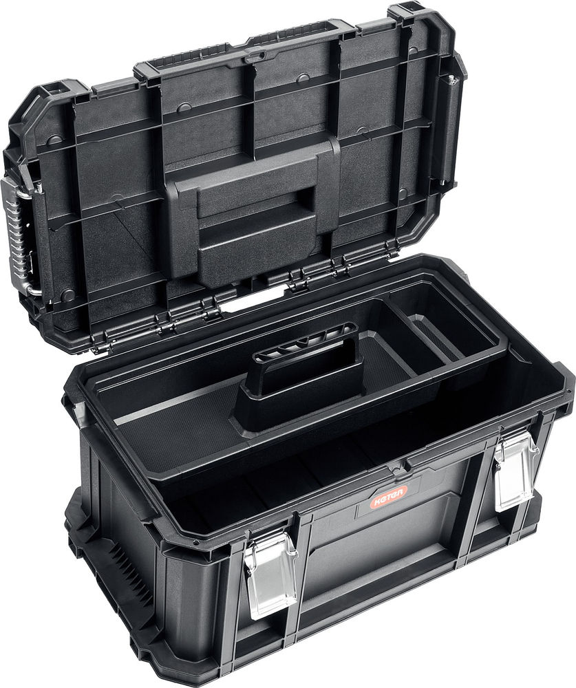 Набор пластиковый 564 х 373 х 700 мм (22) ящик-тележка + ящик для инструментов + ящик органайзер SMART ROLLING KETER 38390-22