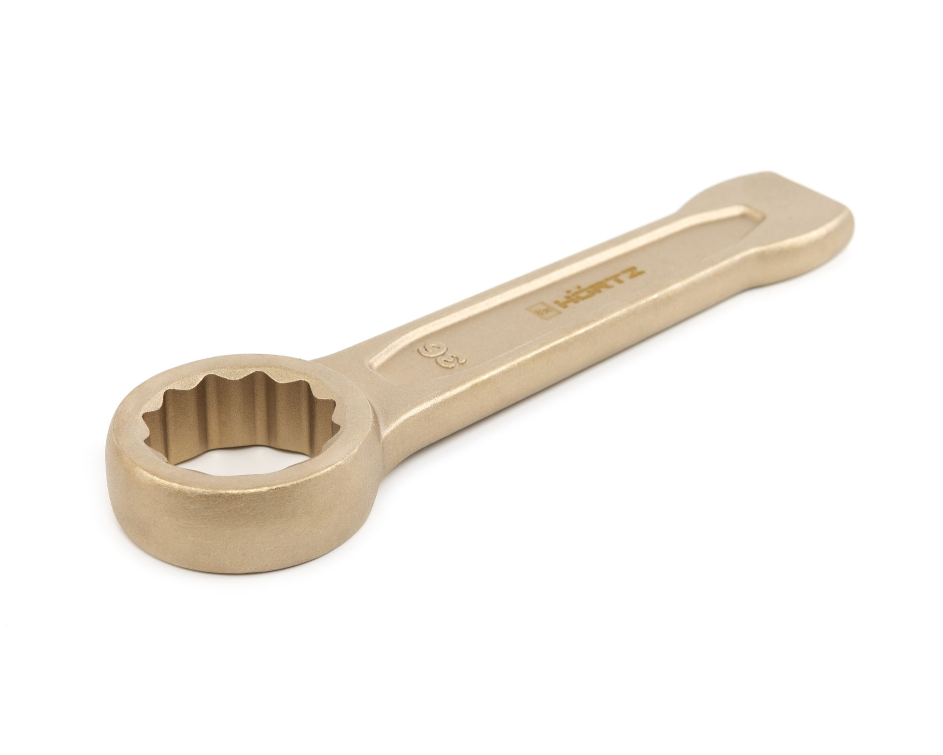 Ключ гаечный накидной ударный 36 искробезопасный сплав AlCu, HORTZ