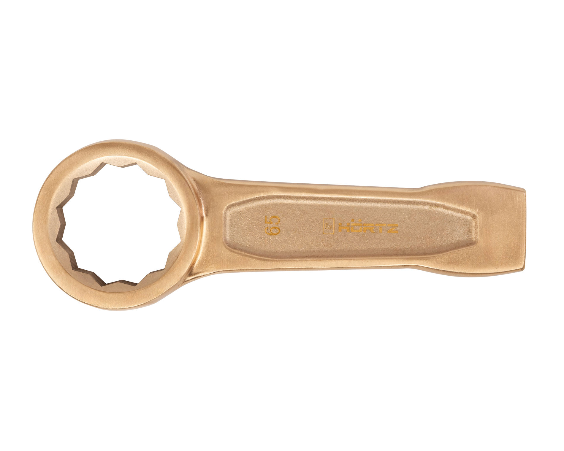 Ключ гаечный накидной ударный 65 искробезопасный сплав BeCu, HORTZ