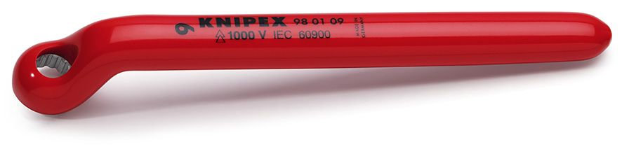 Ключ гаечный накидной VDE, 9 мм, длина 165 мм, диэлектрический (KN-980109)