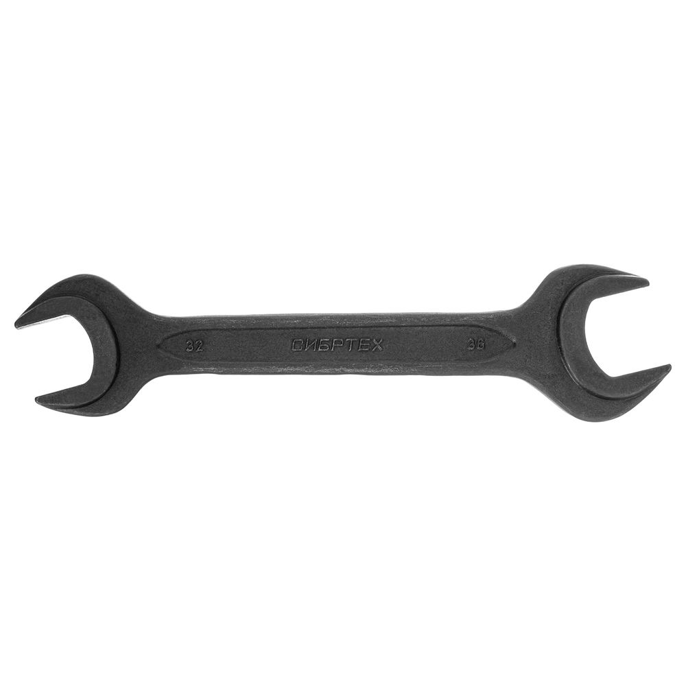 Ключ рожковый, 32 х 36 мм, CrV, фосфатированный Сибртех