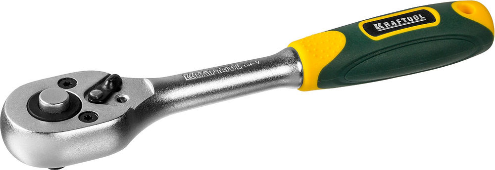 Трещотка 1/4, 72 зубца для торцовых головок KRAFTOOL 27791-1/4