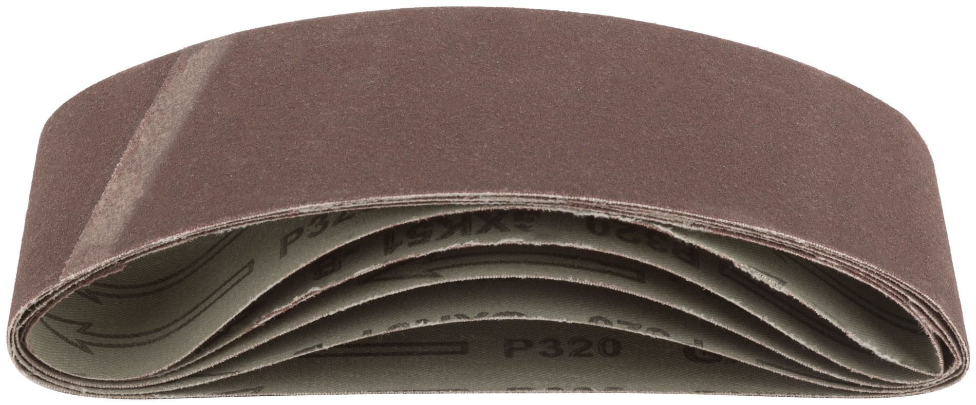 Ленты шлифовальные бесконечные, водостойкие, на тканевой основе, 5 шт., 75х457 мм Р 320 (39690)