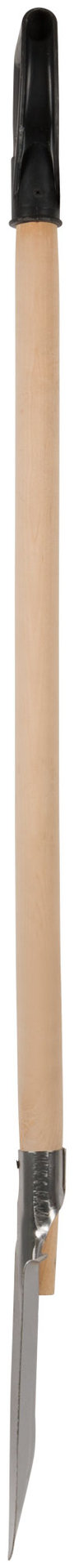 Лопата штыковая, нержавеющая сталь Профи, с деревянным черенком и V-ручкой 200х355х1420 мм (77175)