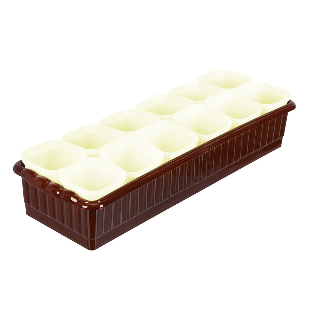 Набор для рассады, поддон 470х166х82 мм, 12 горшочков по 250 мл. с выдвижным дном Palisad (643450)