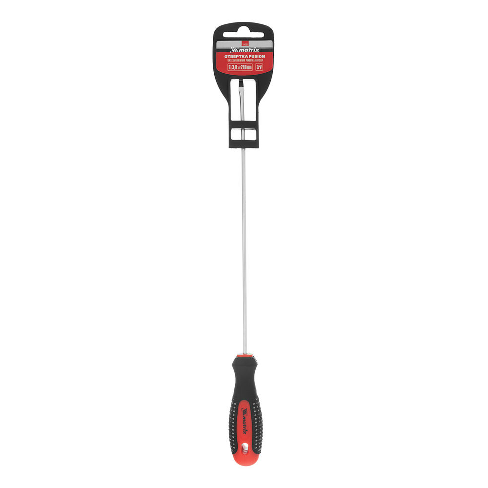 Отвертка Fusion, SL3 х 200 мм, CrV, трехкомпонентная рукоятка Anti slip Matrix