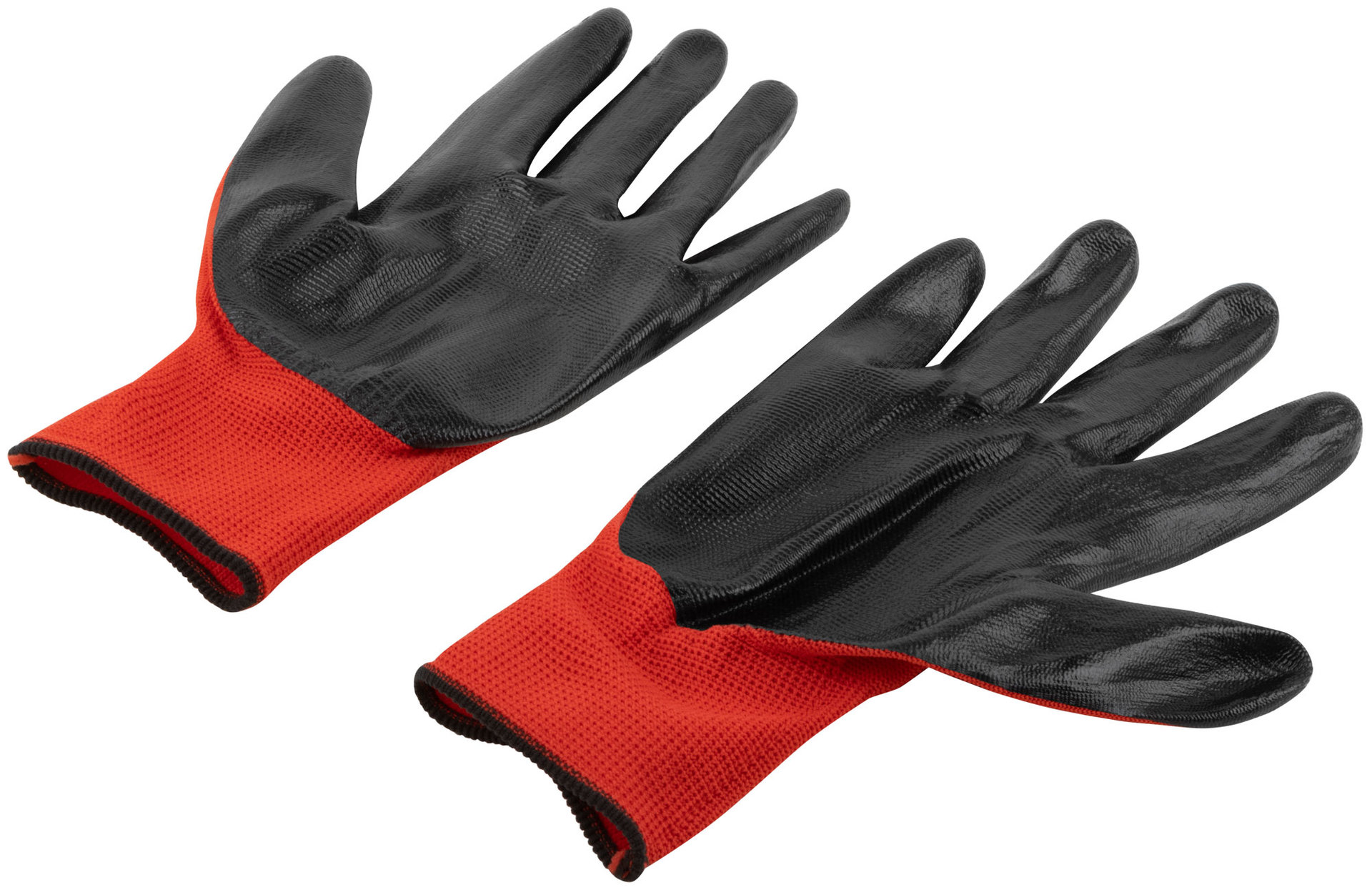 Перчатки трикотажные маслобензостойкие с нитриловым покрытием для точных работ (12478)