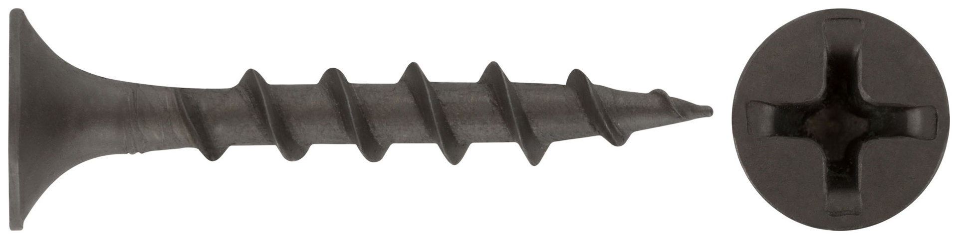 Саморезы черные по гипроку к дереву 3,5 х 25 (фасовка 30шт) (22025-2)