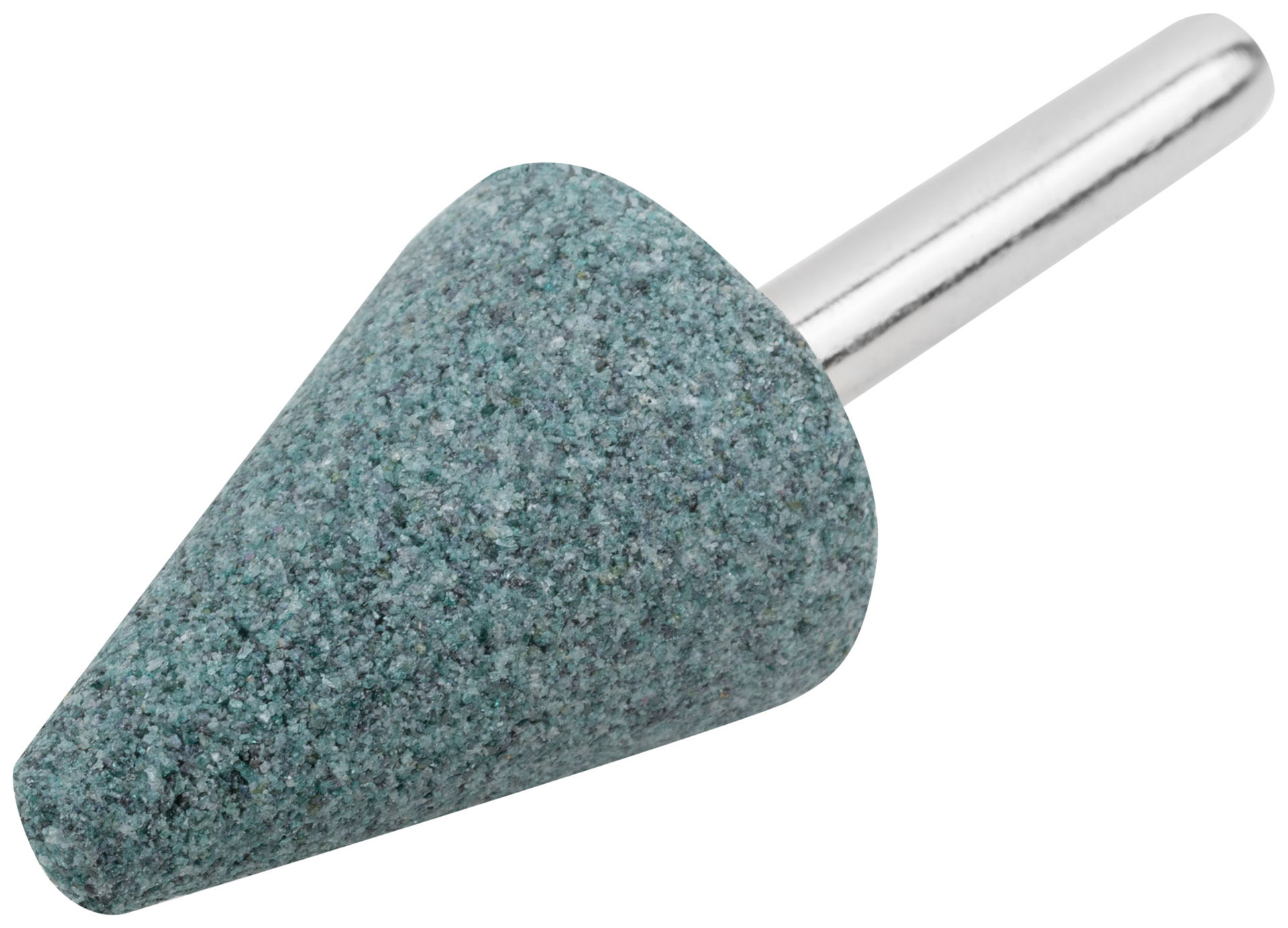 Шарошка абразивная ( по камню, мрамору, кафелю), хвостовик 6 мм, конус с закруглением 25 х 35 мм (36981)