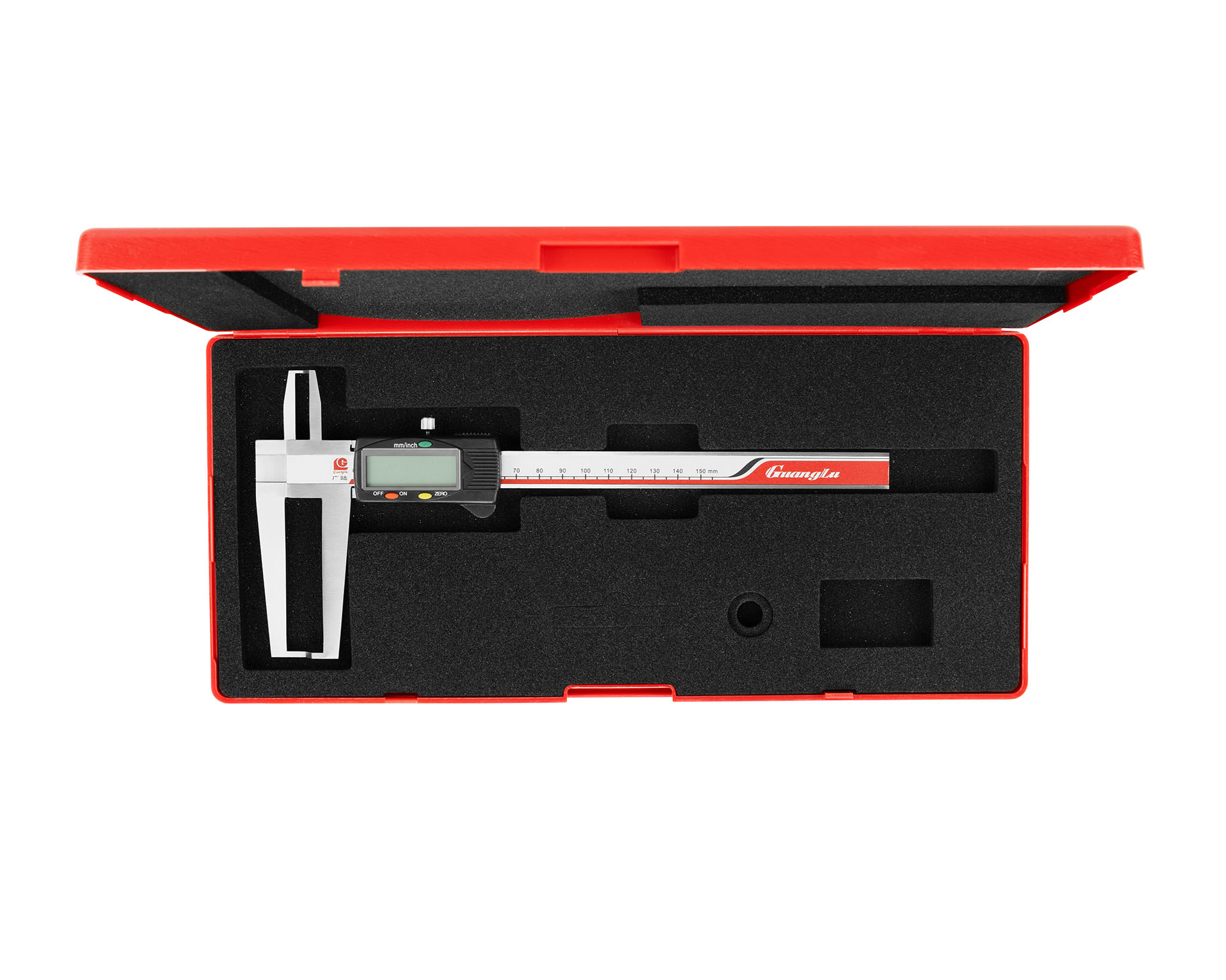 Штангенциркуль цифровой 13-150/24-150 0,01 с двойными лезвийными измер. губками для внутр. канавок 115-231 Guanglu