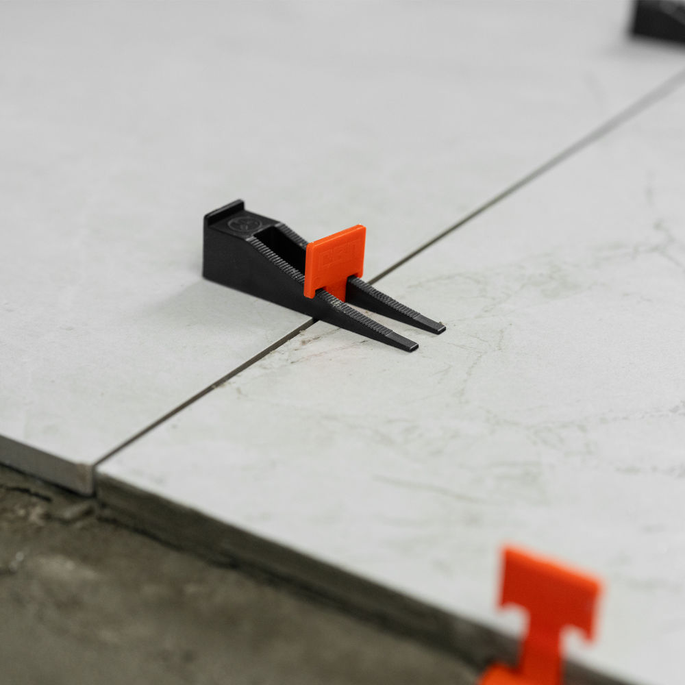 Система выравнивания плитки СВП - комплект: зажим + клин 250/250 шт Сибртех (88075)