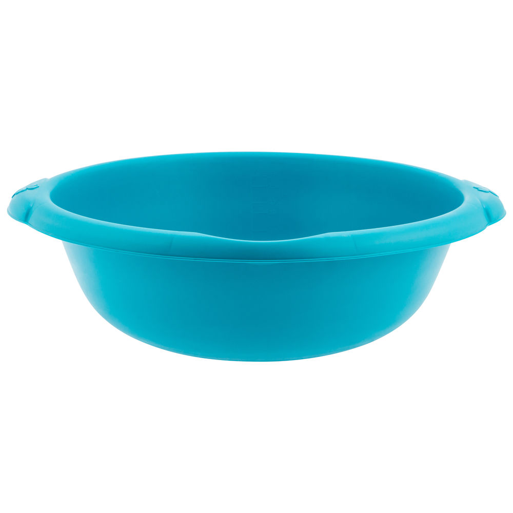 Таз пластмассовый круглый 18 л, бирюзовый, Home Palisad (929865)