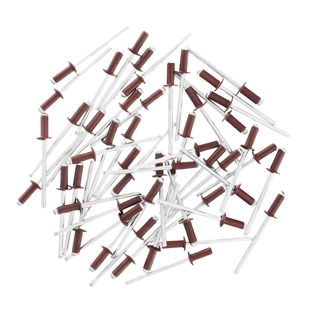 Заклепки 3.2 х 8 мм RAL 3005, красное вино, 50 шт Matrix (40678)