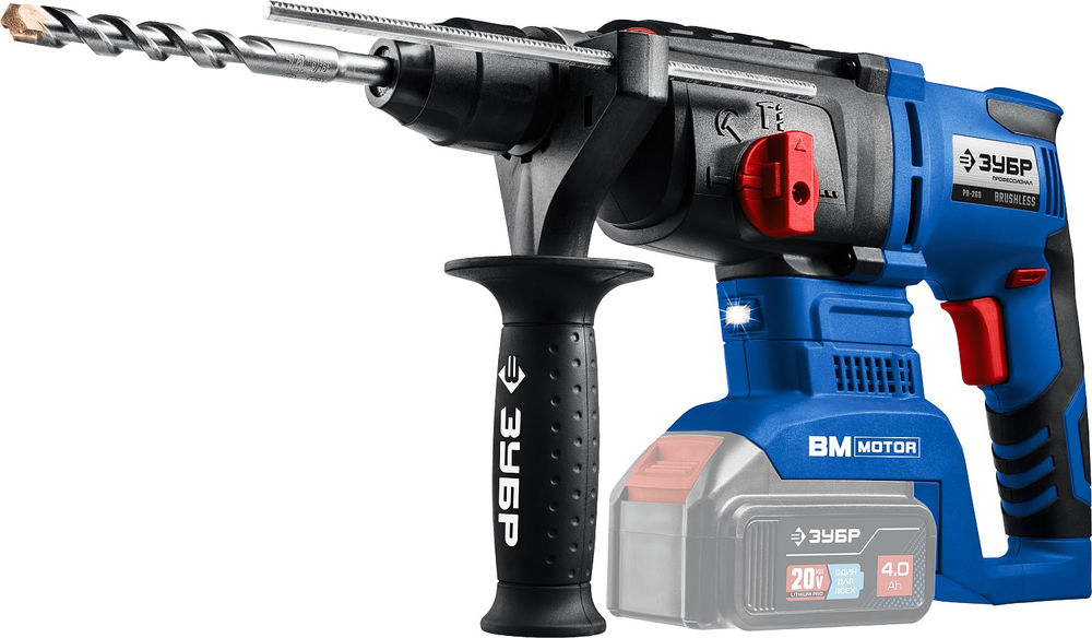 Бесщеточный перфоратор 20 В 26 мм без АКБ Профессионал ЗУБР Т7 PB-260