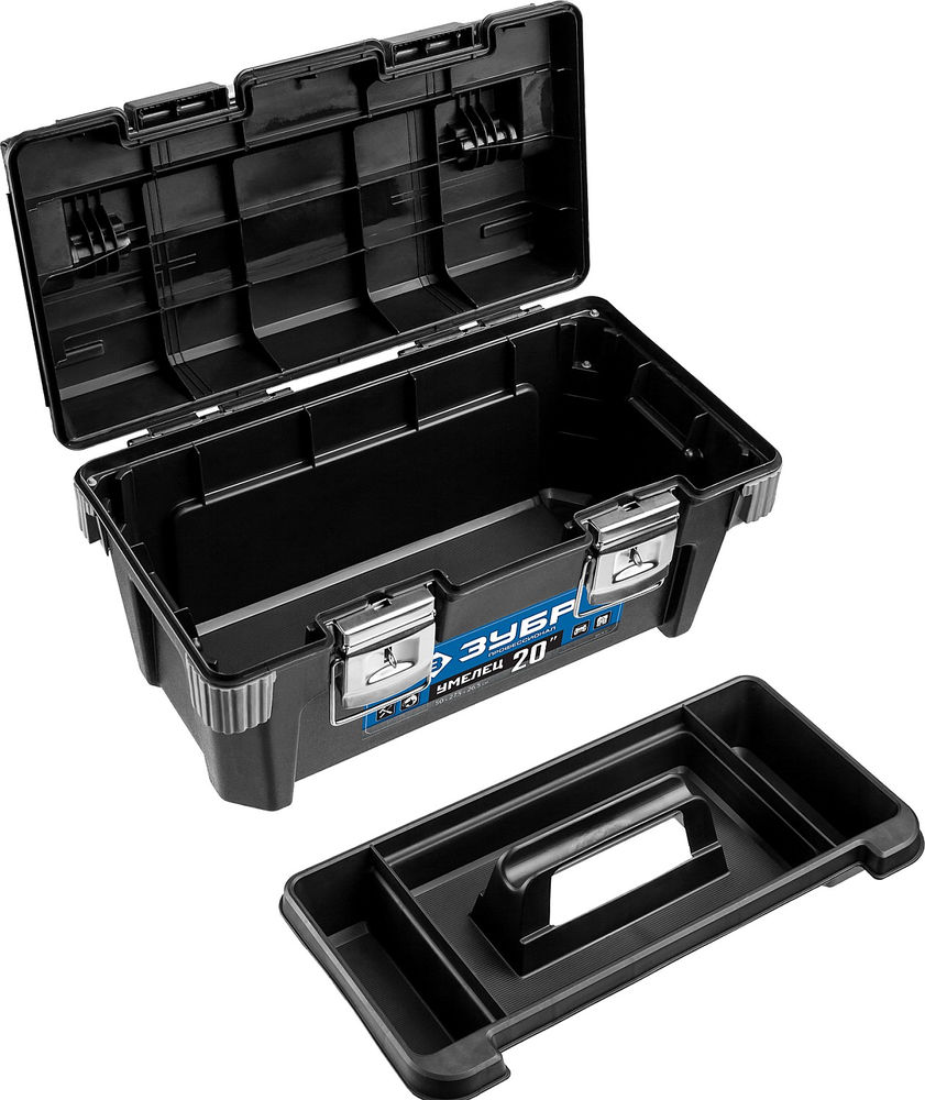 Пластиковый ящик для инструментов 500 x 275 x 265 мм 20 Профессионал ЗУБР УМЕЛЕЦ-20 38141-20