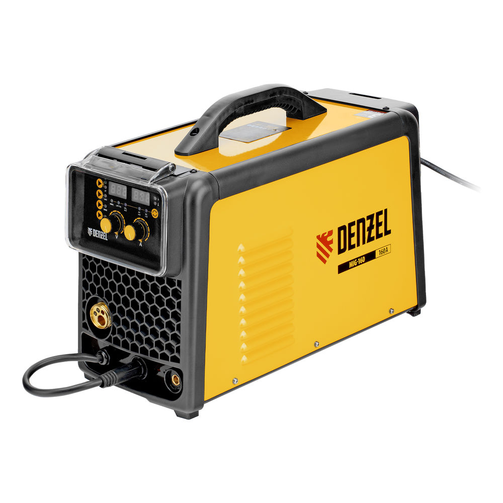 Аппарат инвертор. полуавтомат. сварки MIG-160, 160 А, ПВ 60%, катушка 5 кг// Denzel (94309)