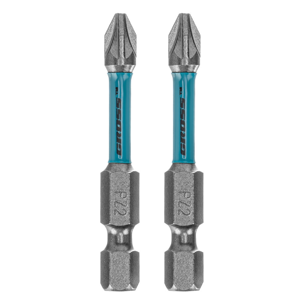 Бита торсионная PZ2 x 50 мм, для ударных шуруповертов, 2 шт. Gross (11488)