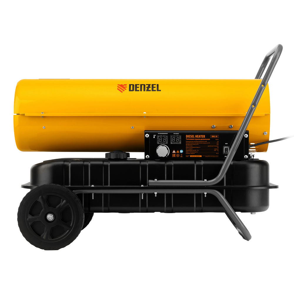 Дизельная тепловая пушка DHG-30, 30 кВт, 750 м3/ч, прямой нагрев Denzel (96484)