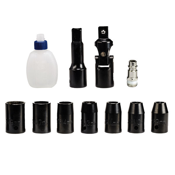 Гайковерт угловой пневматический Einhell TC-PR 68, 68Нм, 114л/мин, 6,3бар, 7 головок в комплекте (4139180)