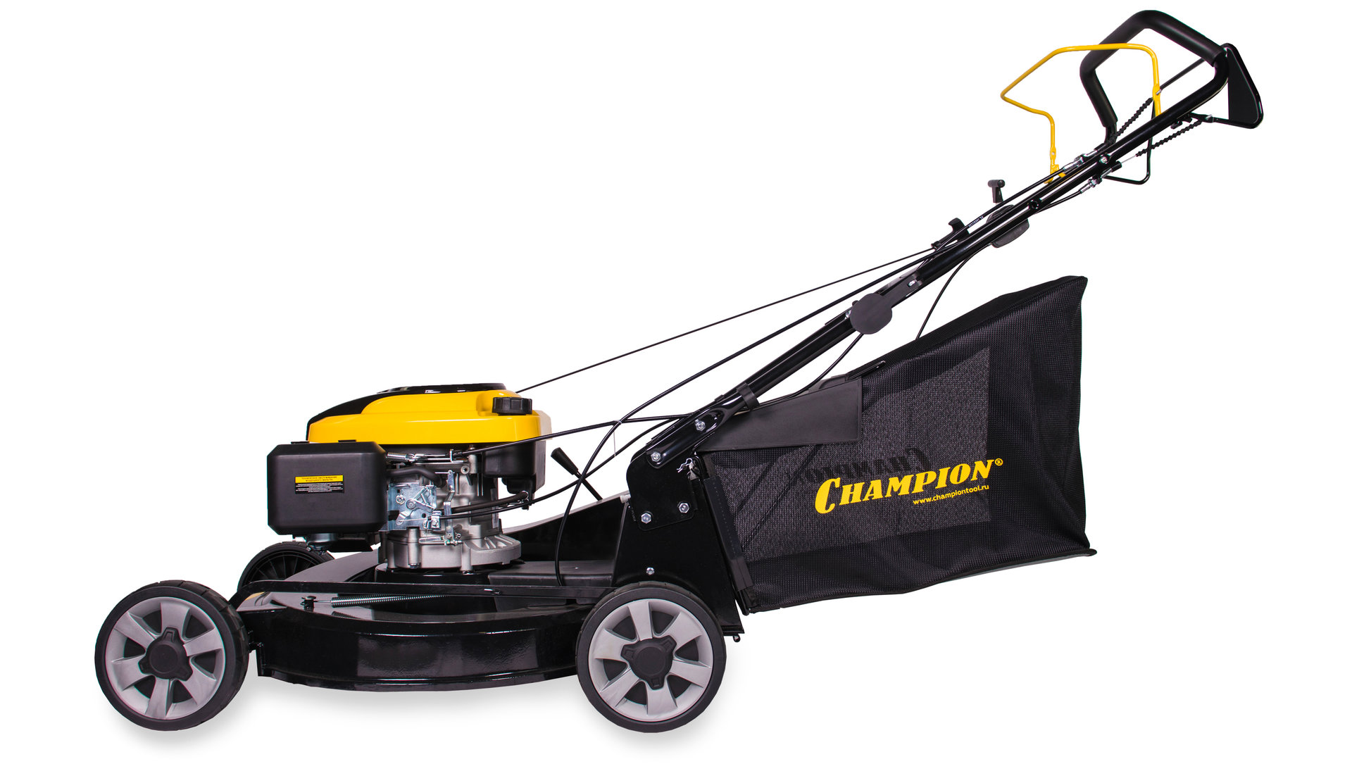 Газонокосилка CHAMPION LM5645 (PRO 4,4кВт привод 560мм 75л 25-80мм 1рычаг/8, 38,2кг3в1) (LM5645)